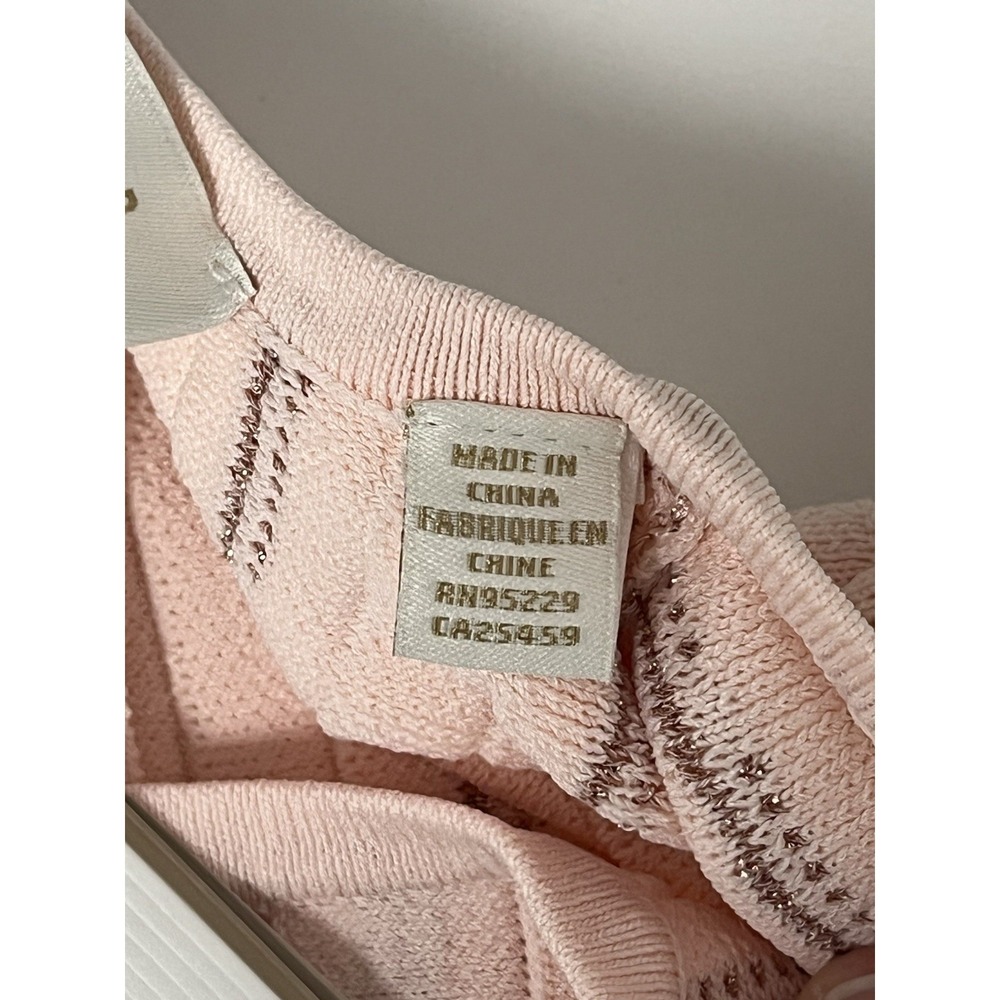 NWT Ted Baker Vellia Knit Skater Dress 5 Ballet Pink Rose Gold Interview Brunch - Picture 13 of 15